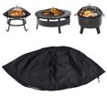 thumbnail image 1 of Pit Fire Pit Cover Round Patio Outdoor Fireplace Cover Waterproof Dustproof   For All Seasons Black, 1 of 8