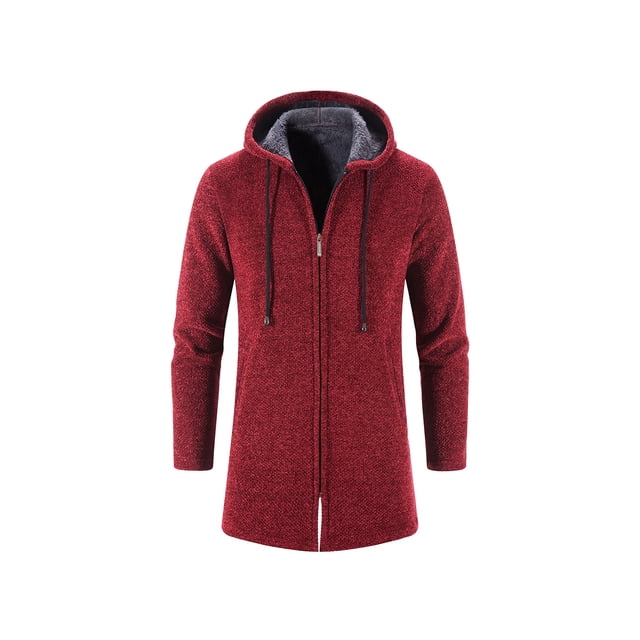 CEHVOM Cardigan à Capuche en Tricot pour Homme, Nouvelle Collection Automne, Long, Décontracté, Coloré