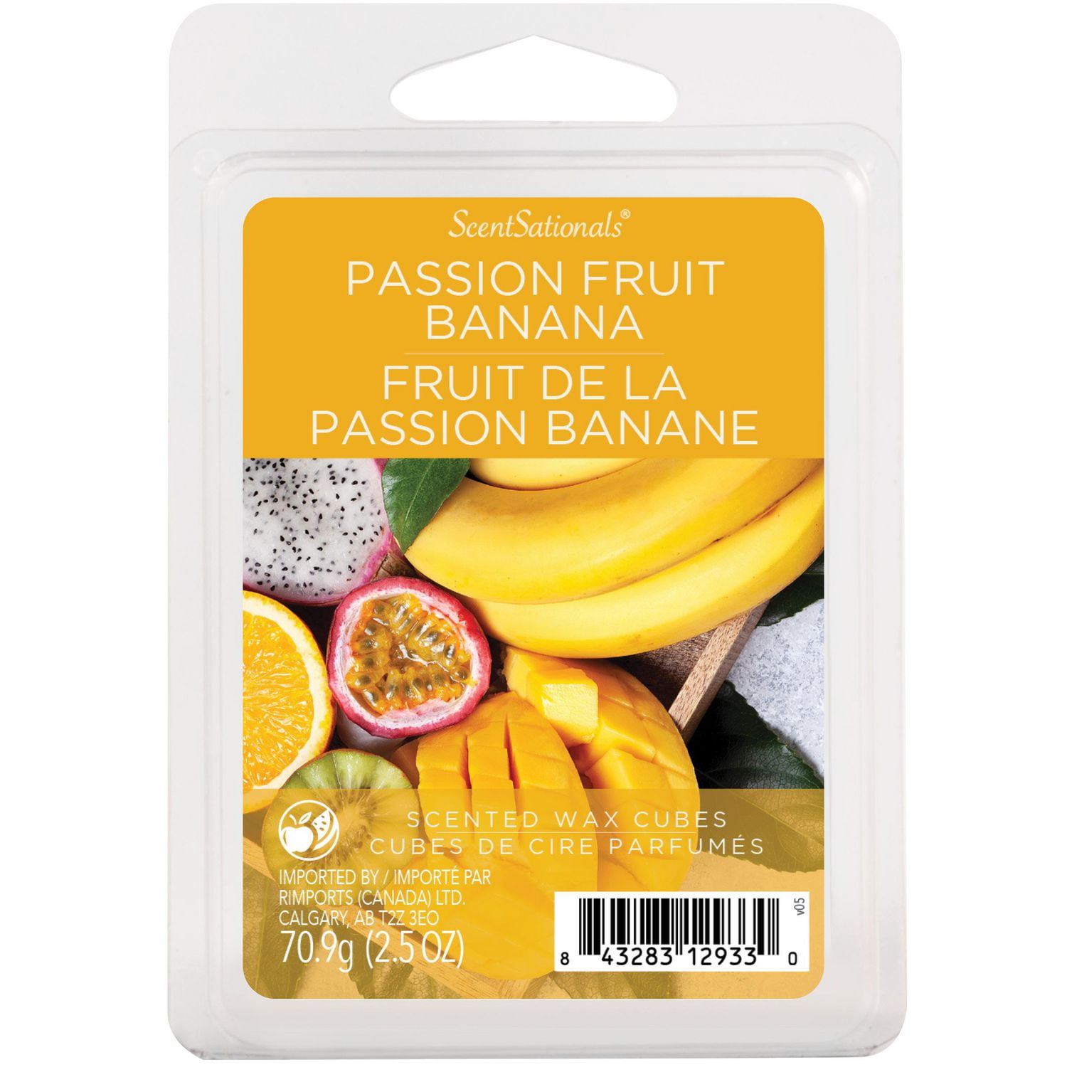 Cubes de cire parfumée ScentSationals - Banane aux fruits de la passion