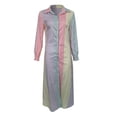 thumbnail image 4 of Ketyyh-chn99 Robes d'Invitée de Mariage pour Femmes 2024 Robe d'Été Robe Extensible Robe Bohème à Fleurs pour Femme Portefeuille Col en V Manches Courtes Ceinturée Ourlet à Volants Ligne A Fluide Robes Maxi Multicolore,G, 4 of 5
