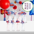 thumbnail image 1 of QTOCIO Independence Day Party Decoration Straw Insert Beverage Decoration Straw Insert Label US Day Decoration, 1 of 4