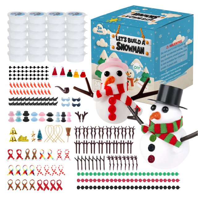 Hearth & Gear Snowman Craft For Kids DIY Holiday Art Project Winter Activity With For Children Making Diy Crafts for Kids Ages 8-12 Diy Crafts for Girls Diy Crafts for Adults Photography Diy Crafts