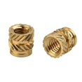 thumbnail image 3 of 100PCS Threaded Insert Self-clinching Nut Brass Internal Thread Knurled, 3 of 10