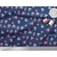 thumbnail image 2 of Soimoi Poly Georgette Fabric Leaves,Floral & Parrot Kids Printed Craft Fabric by The Yard 42 Inch Wide, 2 of 3