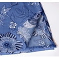 thumbnail image 2 of Vargottam Premium Cotton Muslin Napkins - Set of 12, 20-Inch Blue Leaves Design, Soft and Absorbent Cloth Napkins for Dining, Decor, Weddings, and Special Occasions - Machine Washable, Table Linens, 2 of 7