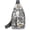 Gris, variant on Bolso cruzado con cremallera para hombre, bolso cruzado de hombro ajustable, adecuado para actividades al aire libre y viajes