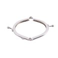 thumbnail image 2 of 15 Metal Frames Snap Clasp Arch Pattern Coin Style Purse Silver, 2 of 7