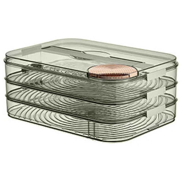 Grande Capacité Multi Couches Récipient de Stockage des Aliments avec Couvercle Anti-Poussière Classification des Aliments Organisation Facile Nettoyage Réfrigérateur Boîte de Stockage des Aliments