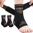 thumbnail image 2 of Feltree Breathable Copper Ankle Support Sleeve Compression Sports Brace for Running Gym Foot Injury Recovery Knitted Nylon with Copper Fiber, 2 of 8