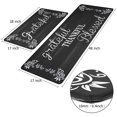 thumbnail image 4 of MeyJey Kitchen Rug Set of 2, Anti Fatigue Kitchen Mat 2 Pieces, Non Skid Waterproof Cushioned Floor Mat and Runner Rug, 17"x28"x0.4"+17"x48"x0.4", Black, 4 of 6