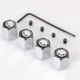 thumbnail image 1 of Car Skull Logo Anit-theft Metal Wheel Tire Valve Cap Tyre Dust Caps For Different Skull Style 40pcs = 10 Sets, 1 of 5