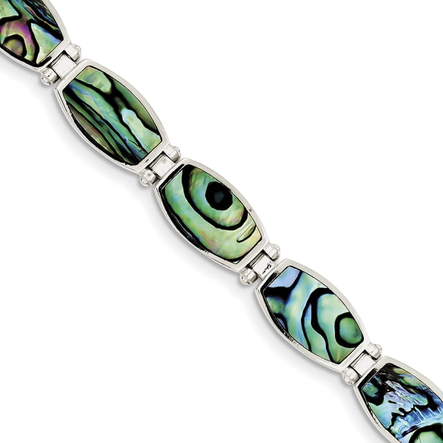 925 Sterling Silver Abalone Bracelet