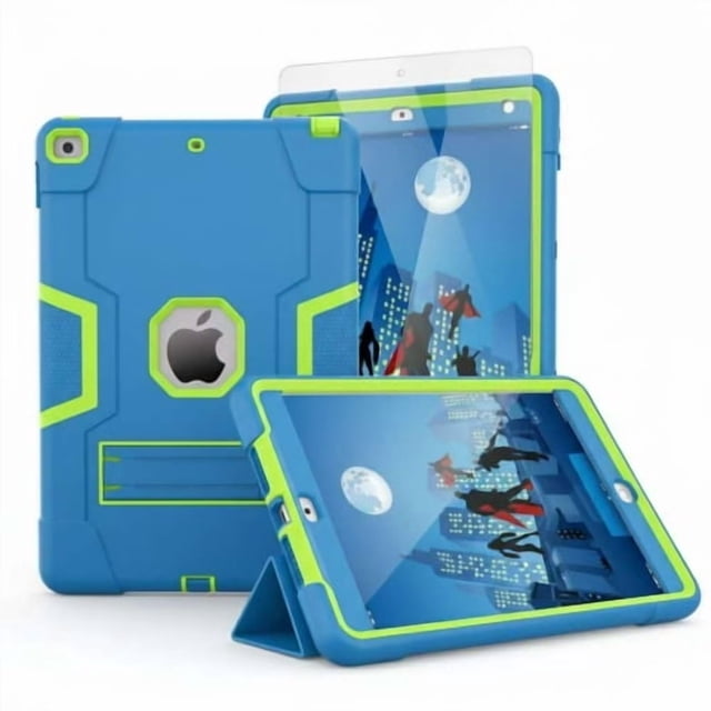 For iPad Pro 13 Inch Case With Screen Protector 2024 (M4/7th Gen) | 3 in 1 Kickstand Slim Lightweight Heavy duty, Smart Stand, Auto Sleep/Wake - Blue