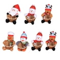 thumbnail image 2 of Merry Christmas Candy Storage Basket Home Table Decoration Snowman Organizer Baskets New Year Gift Bag, 2 of 10