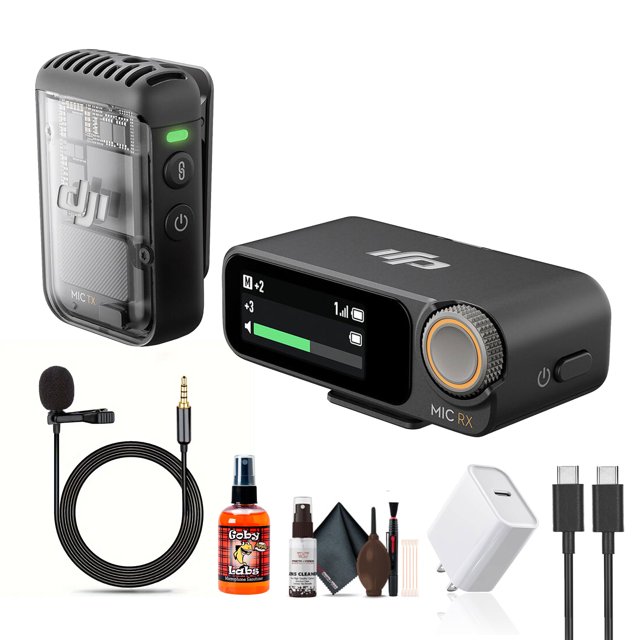 DJI Mic 2 Système de Microphone Sans Fil Compact pour Appareil Photo et Téléphone Intelligent