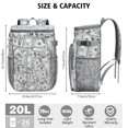 thumbnail image 2 of Colorful Checkered Soft Cooler Bag - 20L Insulated Leakproof Backpack for Travel, Work & Outdoor Adventures, 2 of 5