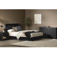 thumbnail image 3 of South Shore Primo 1-Drawer Nightstand for Adult, in Black Oak, 3 of 11