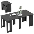 thumbnail image 1 of HOMCOM Foldable Table, Extendable Dining Table Seats up to 6 People, 1 of 10