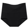 thumbnail image 3 of cfhntfmh 5pc Womens Cotton Underwear Stretchy High Waisted Plus Size Panties Breathable Solid Color Full Coverage Briefs, 3 of 5