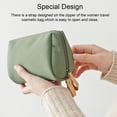 thumbnail image 4 of serony Solid Color Cosmetic Bag Makeup Case Waterproof Pouch Travel Fashion Large Capacity Handbag Multifunctional for L/Pink, 4 of 9
