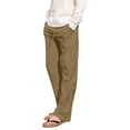 thumbnail image 2 of Men's Loose Plus Cotton Linen Summer Breathable Casual Cropped Pants Solid Drawstring Sweatpants Joggers, 2 of 5