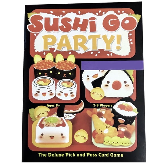 Sushi Go Party! - le Jeu de Cartes Pick & Pass Jeu de Société Éducatif Jeu de Sushi Parent-Enfant Jouet pour 3 - 5 Personnes