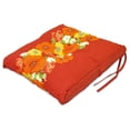 thumbnail image 2 of Henryka Red Floral Deluxe Seat Cushion, 2 of 5