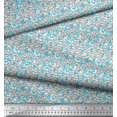 thumbnail image 3 of Soimoi Rayon Fabric Flower Artistic Printed Craft Fabric by The Yard 56 Inch Wide, 3 of 3