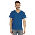 thumbnail image 1 of Inkmeso T-Shirt de Base à Col en V pour Homme, Manches Courtes, Uni, Coupe Régulière, en Coton, 1 of 7