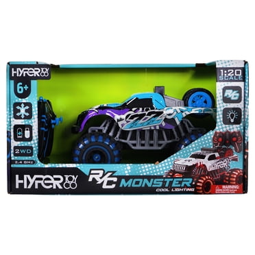 Mini Monster Truck télécommandé à LED Hyper Toys