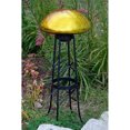 thumbnail image 4 of Achla Designs Crackle Glass Garden Toadstool Gazing Ball, Yellow, 4 of 5