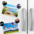 thumbnail image 4 of Glass Fridge Magnets, 12Pcs Planet Crystal Refrigerator Glass Magnets Strong Decorative Magnets for Locker Kitchen Office Whiteboards Photos Party Creative Decorative Magnets for Gift, 4 of 7