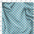 thumbnail image 3 of Soimoi Blue Viscose Chiffon Fabric Rose Floral Decor Fabric Printed Yard 42 Inch Wide, 3 of 6