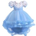 thumbnail image 1 of Robes de Princesse pour Filles Robes pour Enfants Filles Robe de Princesse Sans Manches Robe en Maille Fleur Robes pour Petites Filles Robes Fleuries pour Filles, 1 of 9