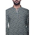 thumbnail image 3 of Atasi Kurta Décontractée Imprimée à Col Chinois Chemise Ethnique Kurta Courte pour Homme Tunique, 3 of 5