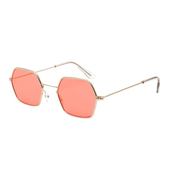 Under $10 Glasses Orange Women Men Classic Square Polarized Sunglasses Retro Trendy Sunnies Eyewear