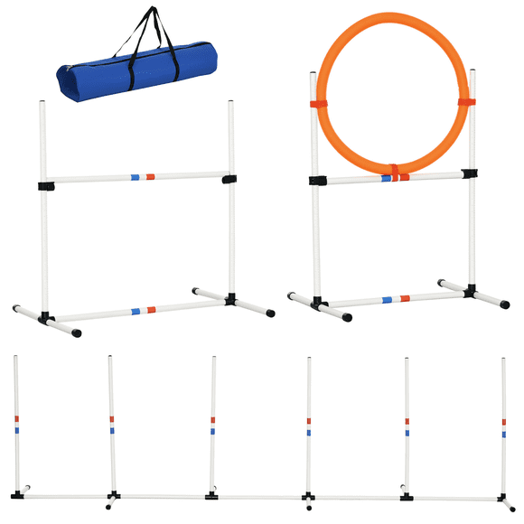PawHut 3 Piece Dog Agility Training Equipment for Indoor & Outdoor
