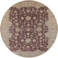 thumbnail image 1 of Ahgly Company Indoor Round Mid-Century Modern Chestnut Brown Oriental Area Rugs, 3' Round, 1 of 6
