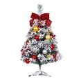 thumbnail image 2 of Christmas Decorations Indoor,Christmas Decorations For Tables Or Centerpiece,Christmas Decorations For Home,60cm Green Flocking Christmas Tree Package Decoration Desktop Christmas Tree Decoration, 2 of 8