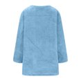 thumbnail image 4 of Yuyuzo Chandails en Molleton en Molleton pour Femmes Automne Hiver Manches Longues Col Rond avec Poches, 4 of 6