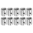 thumbnail image 1 of Unique Bargains Round Coupling Nut M10 to M6 Adapter Screw Thread Convert Sleeve Connector Rod Bar Stud Tube Nut Silver 10 Pack, 1 of 4