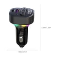 thumbnail image 3 of Dvkptbk Vehicle Player Car Bluetooth Mp3 Player Bluetooth Receiver Fm Transmitter Lighter Type Fast Charger Car Charger Car Accessories, 3 of 9