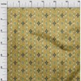 thumbnail image 2 of oneOone Cotton Flex Yellow Fabric Texture & Triangle Geometric Craft Projects Decor Fabric Printed By The Yard 40 Inch Wide, 2 of 4