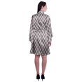 thumbnail image 4 of Moomaya Printed Womens Kimono Sleeve Robes Satin Silk Getting Ready Bridal Robe Coverup, 4 of 7