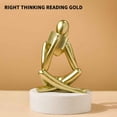 thumbnail image 1 of Meitianfacai Abstract Figure Reading Statue Decorative Bookshelf Desk Ornament, 1 of 2
