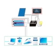 thumbnail image 3 of Contrôleur de Charge Solaire MPPT 100A Contrôleur de Panneau Solaire à Mise au Point Automatique 12/24V Régulateur Intelligent de Pile avec, 3 of 8