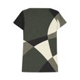 thumbnail image 4 of Blouses à Manches Courtes pour Femmes Mode Femmes Mode Manches Courtes Col Rond T-Shirt Imprimé Blouse Hauts Amples T-Shirts d'Été pour Femmes Hauts à Manches Courtes Femmes Blouse à Manches Courtes, 4 of 6