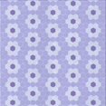 thumbnail image 1 of Ahgly Company Machine Washable Indoor Square Transitional Purple Mimosa Purple Area Rugs, 8' Square, 1 of 7