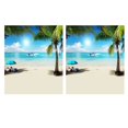 thumbnail image 1 of 2pcs 3X5Ft Summer Seaside Beach Photography Background Vinyl Studio Backdrop Props, 1 of 8