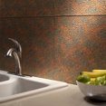 thumbnail image 2 of FASÄDE Hammered Decorative Vinyl Backsplash Panel in Copper Fantasy (6X6 Inch Sample), 2 of 5
